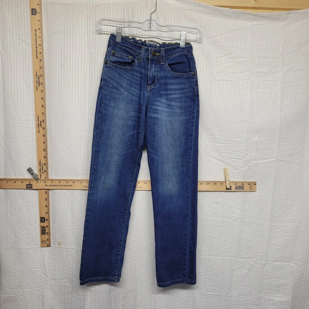 Sonoma Goods for Life Boys Slim Fit Straight Leg Blue Jeans Size 10 Medium Wash